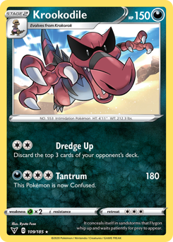 Krookodile (109/185) [Sword & Shield: Vivid Voltage] | Clutch Gaming