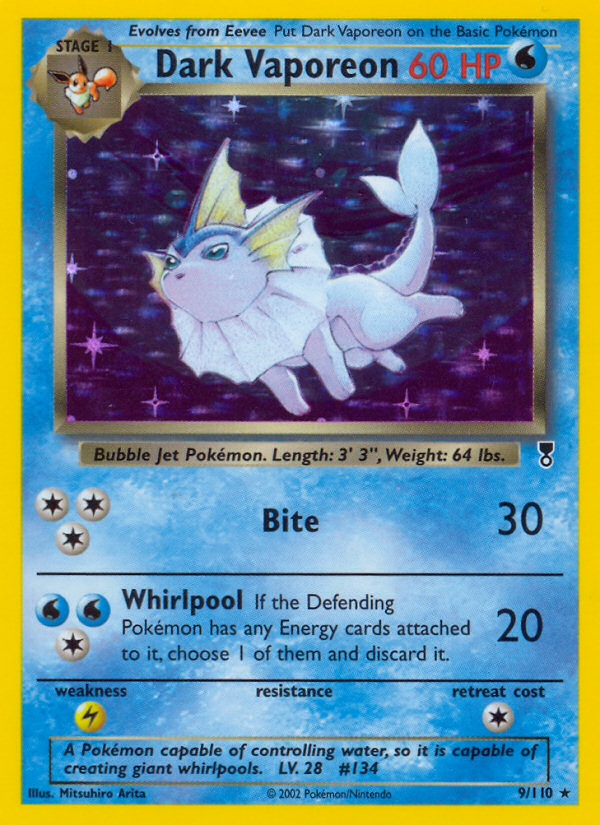 Dark Vaporeon (9/110) [Legendary Collection] | Clutch Gaming