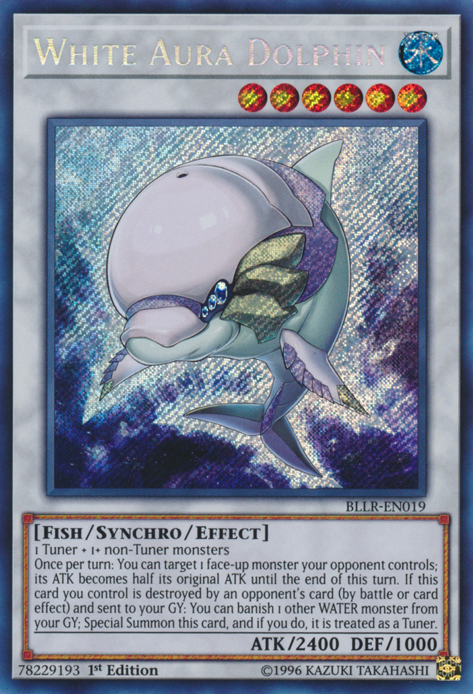 White Aura Dolphin [BLLR-EN019] Secret Rare | Clutch Gaming