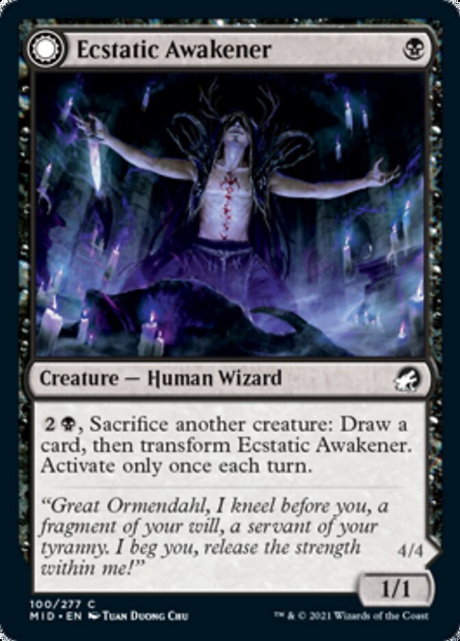 Ecstatic Awakener // Awoken Demon [Innistrad: Midnight Hunt] | Clutch Gaming