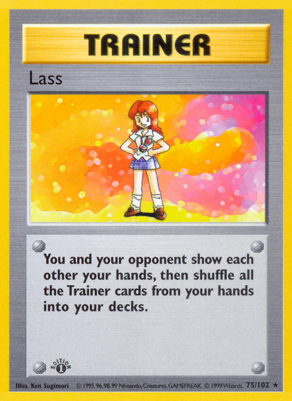 Lass (75/102) (Shadowless) [Base Set 1st Edition] | Clutch Gaming