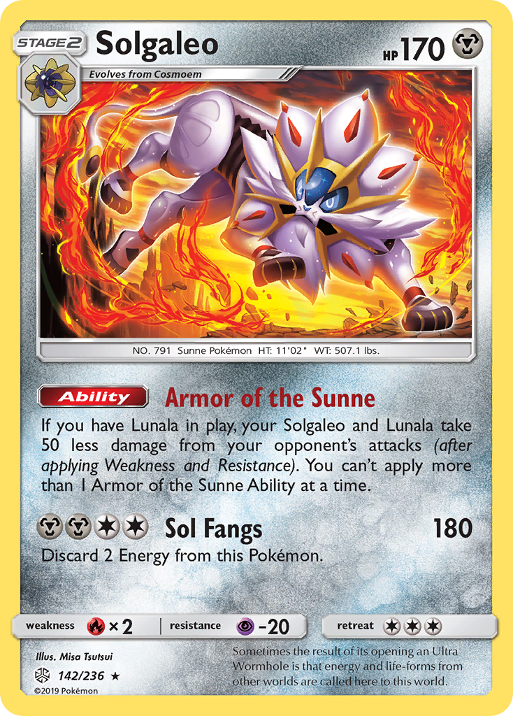 Solgaleo (142/236) [Sun & Moon: Cosmic Eclipse] | Clutch Gaming