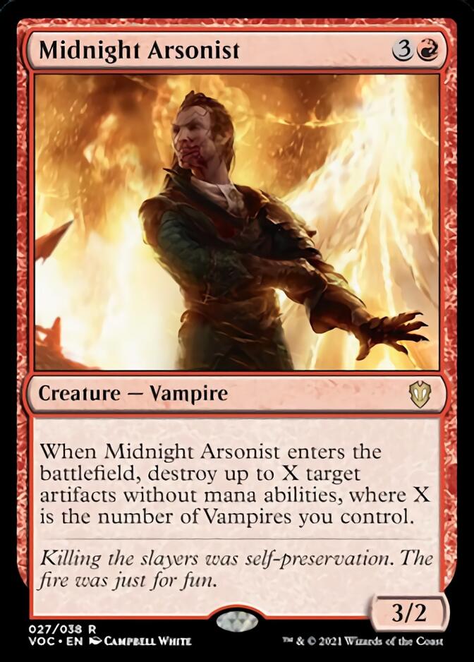 Midnight Arsonist [Innistrad: Crimson Vow Commander] | Clutch Gaming