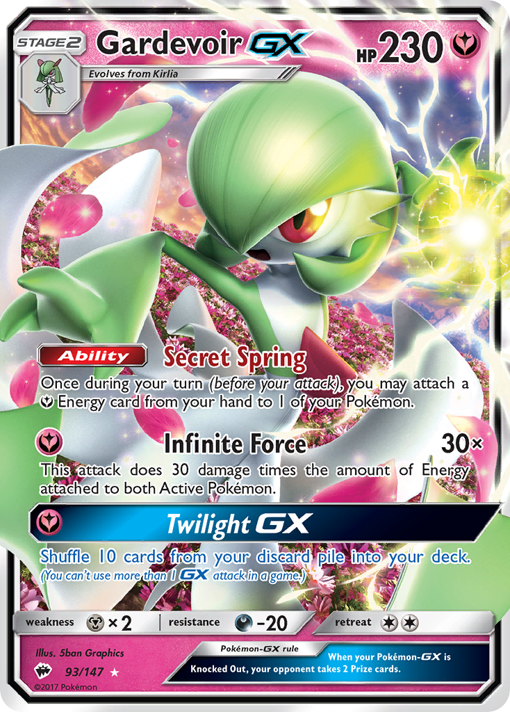 Gardevoir GX (93/147) [Sun & Moon: Burning Shadows] | Clutch Gaming