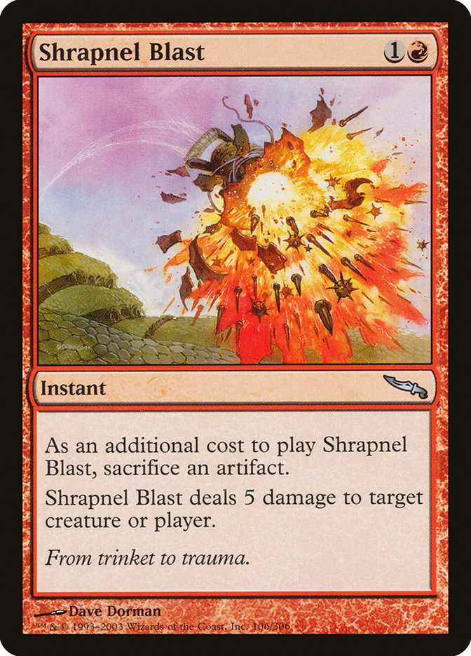 Shrapnel Blast [Mirrodin] | Clutch Gaming