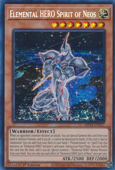 Elemental HERO Spirit of Neos [MP23-EN117] Prismatic Secret Rare | Clutch Gaming