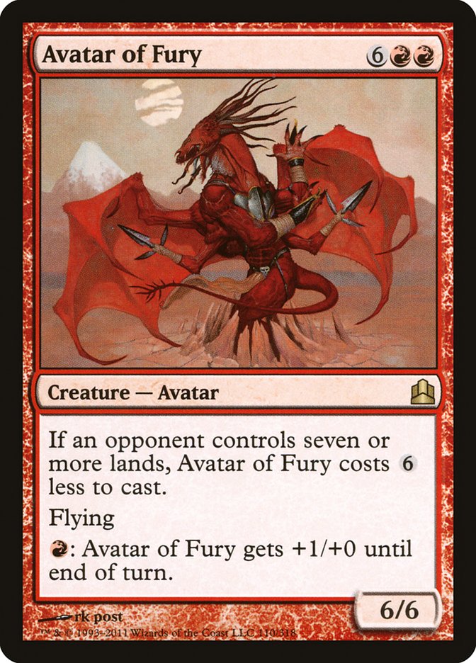 Avatar of Fury [Commander 2011] | Clutch Gaming