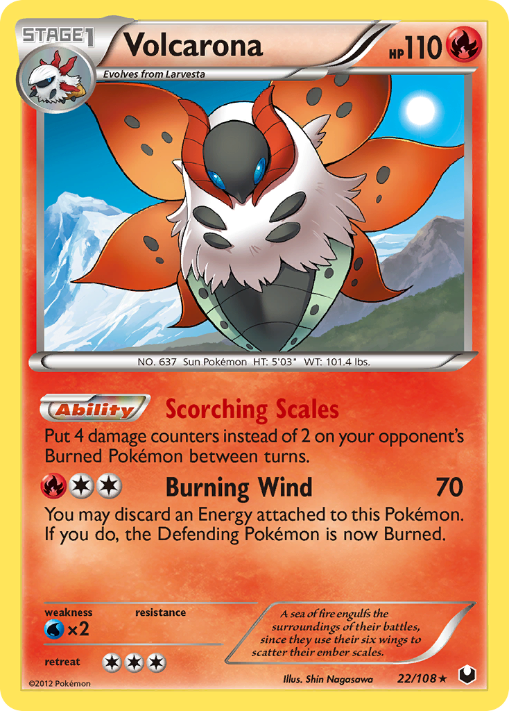 Volcarona (22/108) [Black & White: Dark Explorers] | Clutch Gaming