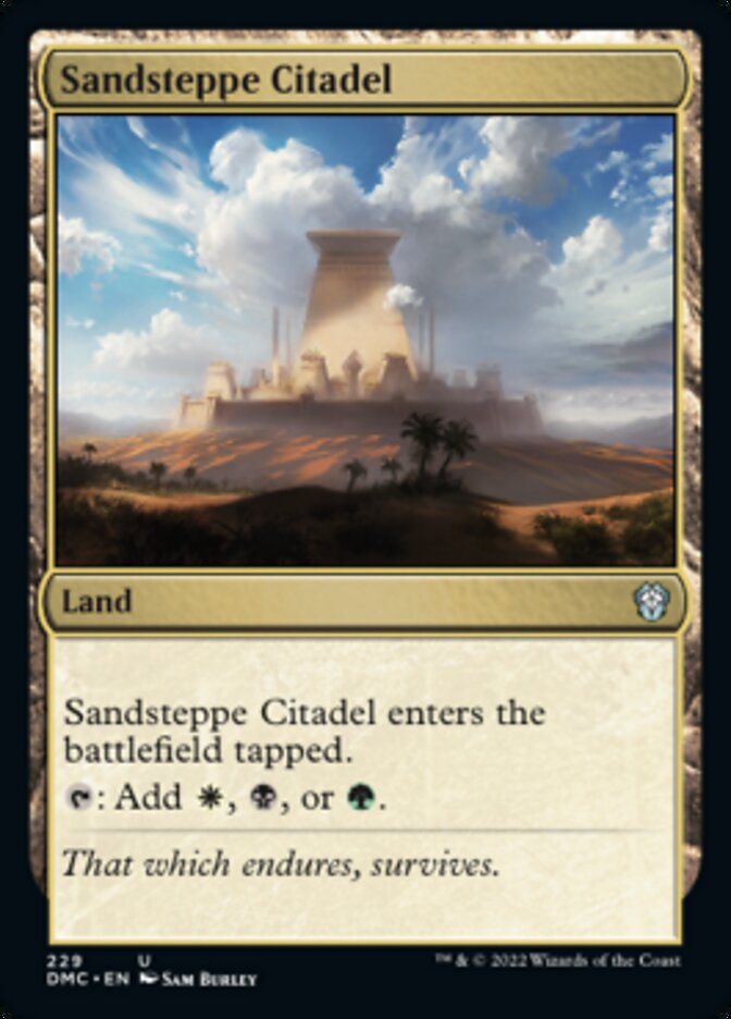 Sandsteppe Citadel [Dominaria United Commander] | Clutch Gaming