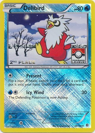 Delibird (38/149) (League Promo 2nd Place) [Black & White: Boundaries Crossed] | Clutch Gaming