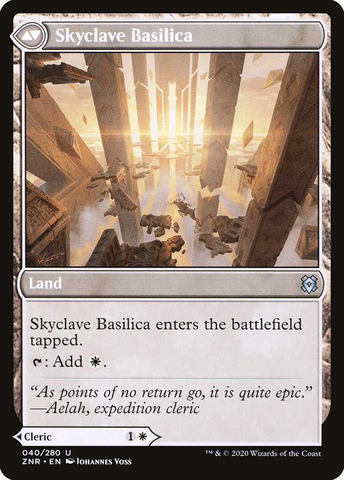 Skyclave Cleric // Skyclave Basilica [Zendikar Rising] | Clutch Gaming