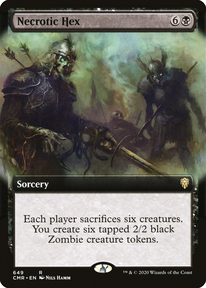 Necrotic Hex (Extended Art) [Commander Legends] | Clutch Gaming