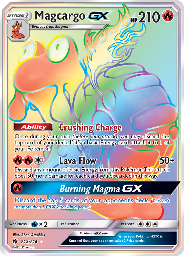 Magcargo GX (218/214) [Sun & Moon: Lost Thunder] | Clutch Gaming