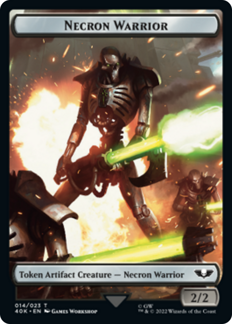 Necron Warrior // Insect Double-Sided Token [Warhammer 40,000 Tokens] | Clutch Gaming