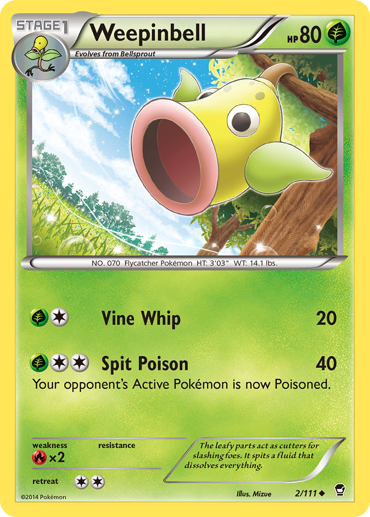 Weepinbell (2/111) [XY: Furious Fists] | Clutch Gaming