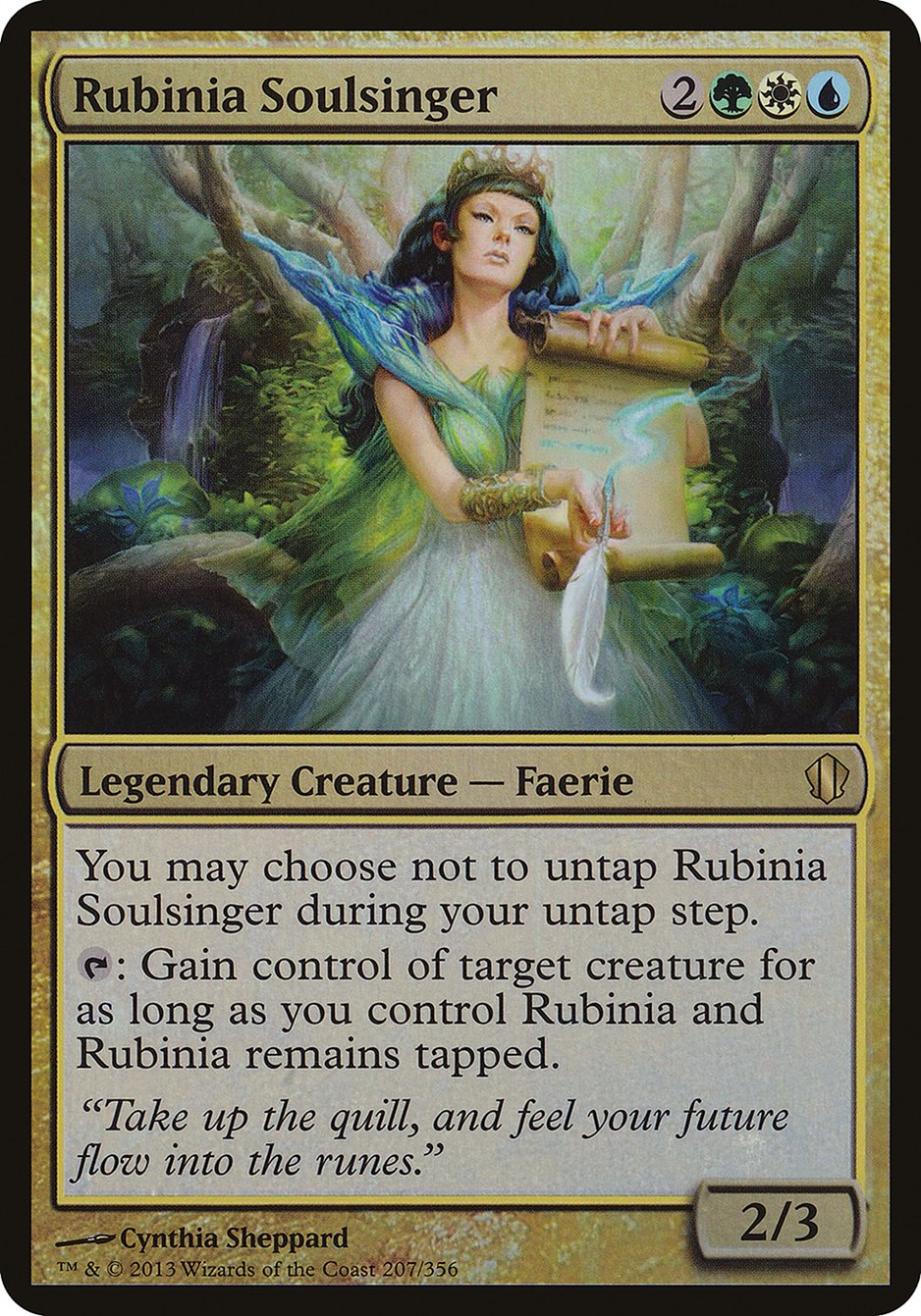 Rubinia Soulsinger (Oversized) [Commander 2013 Oversized] | Clutch Gaming