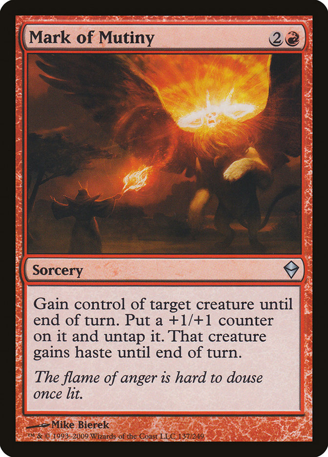 Mark of Mutiny [Zendikar] | Clutch Gaming