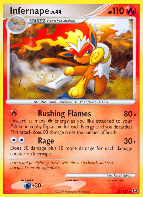 Infernape (31/127) [Platinum: Base Set] | Clutch Gaming