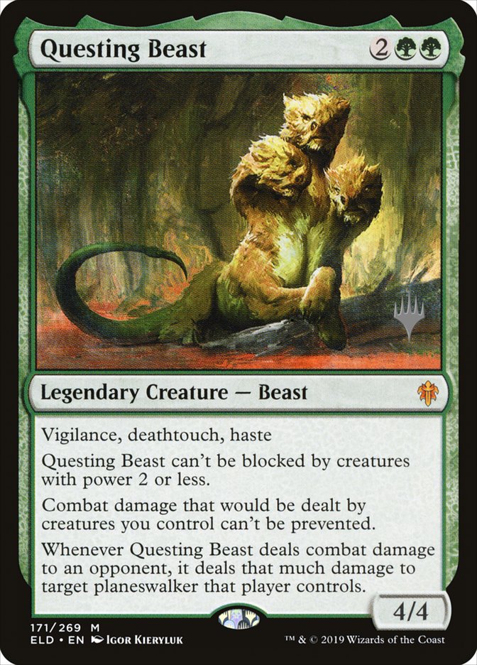 Questing Beast (Promo Pack) [Throne of Eldraine Promos] | Clutch Gaming