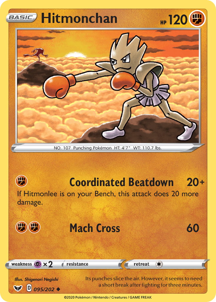 Hitmonchan (095/202) [Sword & Shield: Base Set] | Clutch Gaming