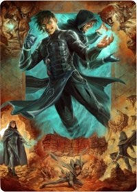 Jace, Mirror Mage 2 Art Card [Zendikar Rising Art Series] | Clutch Gaming