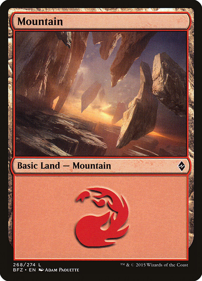 Mountain (268a) [Battle for Zendikar] | Clutch Gaming