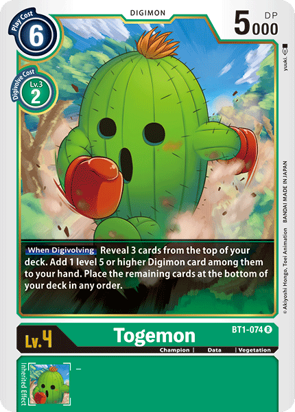 Togemon [BT1-074] [Release Special Booster Ver.1.0] | Clutch Gaming