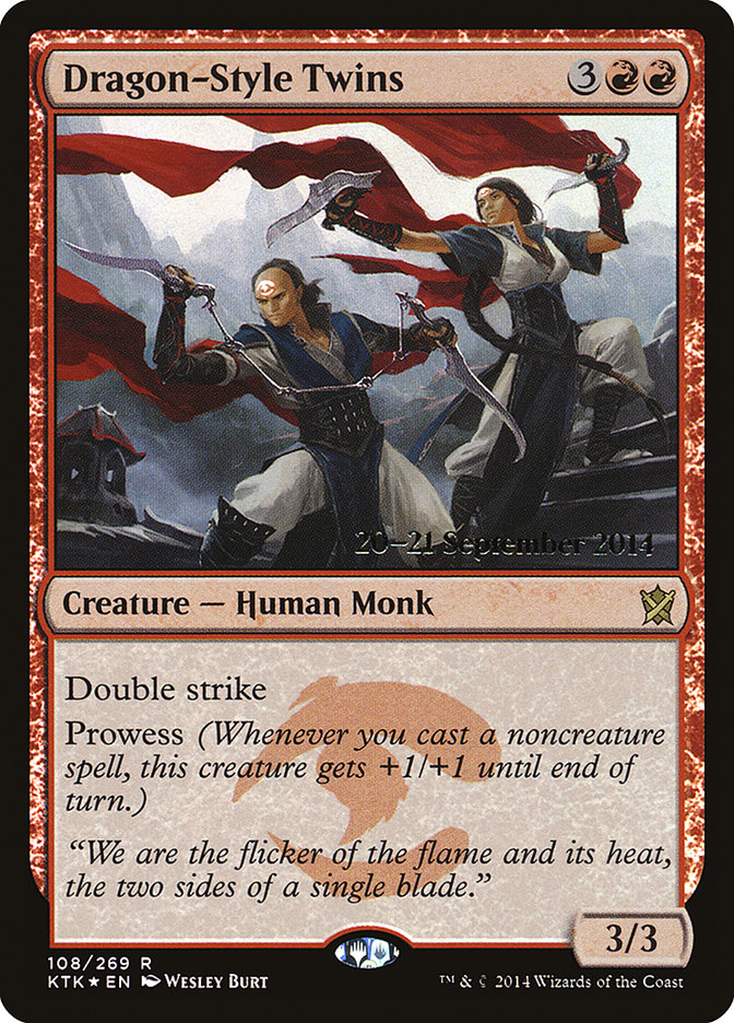 Dragon-Style Twins [Khans of Tarkir Prerelease Promos] | Clutch Gaming