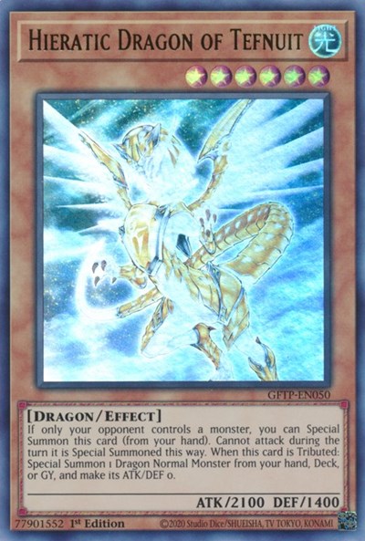 Hieratic Dragon of Tefnuit [GFTP-EN050] Ultra Rare | Clutch Gaming