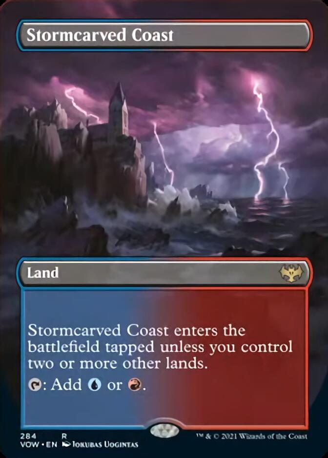 Stormcarved Coast (Borderless Alternate Art) [Innistrad: Crimson Vow] | Clutch Gaming