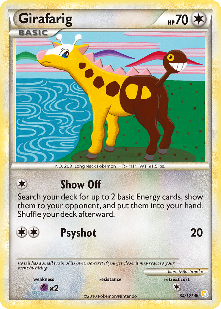 Girafarig (64/123) [HeartGold & SoulSilver: Base Set] | Clutch Gaming