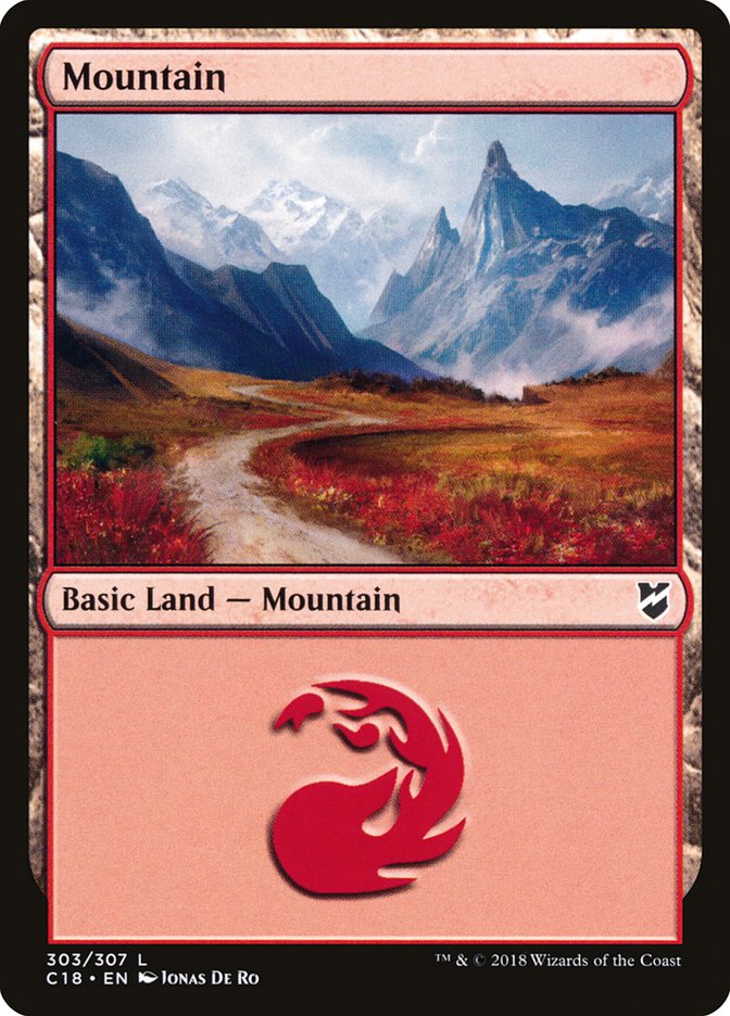 Mountain (303) [Commander 2018] | Clutch Gaming