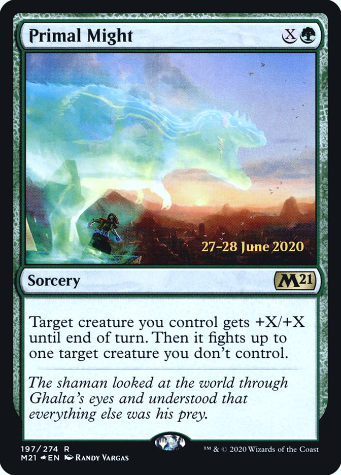 Primal Might [Core Set 2021 Prerelease Promos] | Clutch Gaming