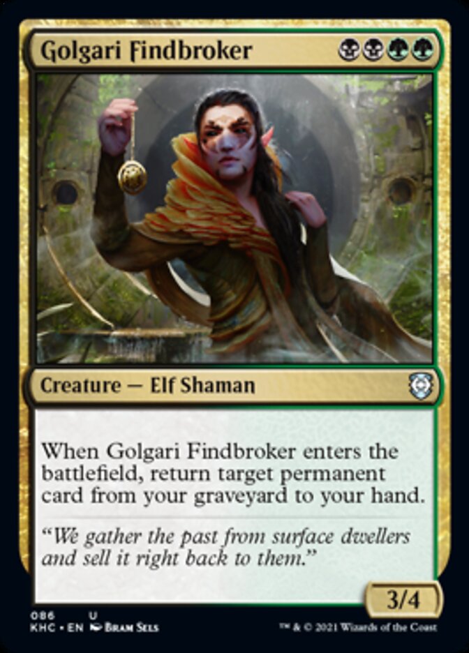 Golgari Findbroker [Kaldheim Commander] | Clutch Gaming