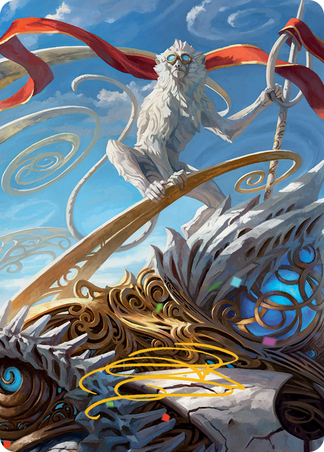 Ragavan, Nimble Pilferer Art Card (Gold-Stamped Signature) [March of the Machine Art Series] | Clutch Gaming