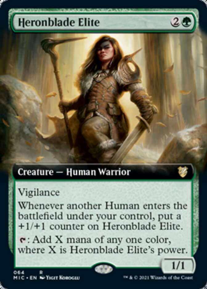 Heronblade Elite (Extended Art) [Innistrad: Midnight Hunt Commander] | Clutch Gaming