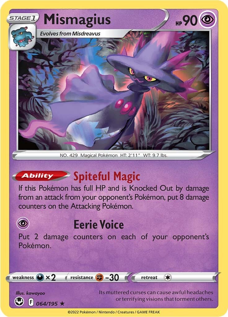 Mismagius (064/195) [Sword & Shield: Silver Tempest] | Clutch Gaming