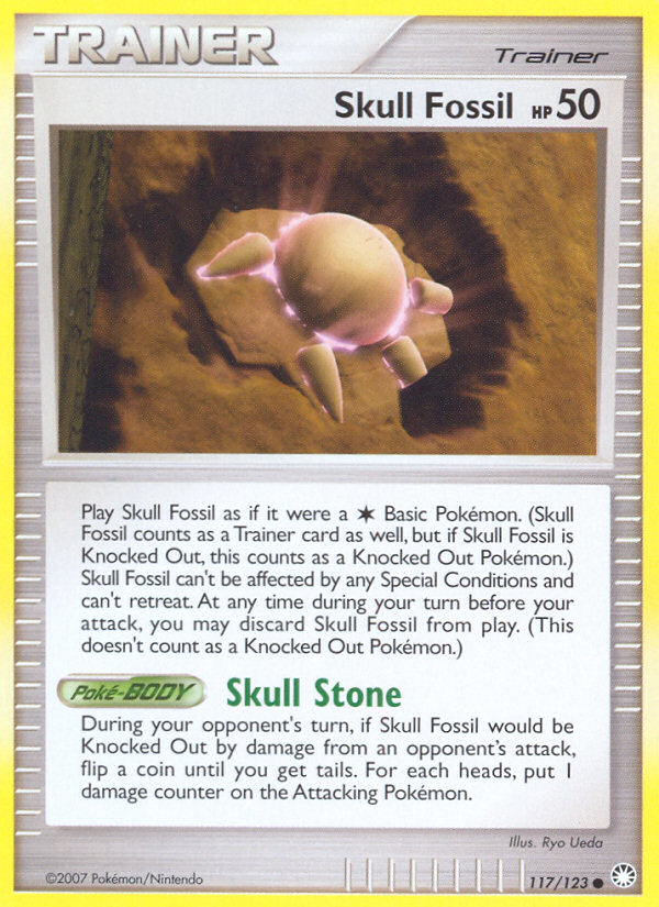 Skull Fossil (117/123) [Diamond & Pearl: Mysterious Treasures] | Clutch Gaming