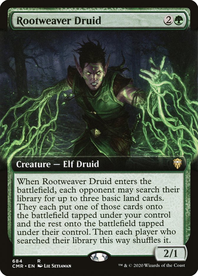 Rootweaver Druid (Extended Art) [Commander Legends] | Clutch Gaming