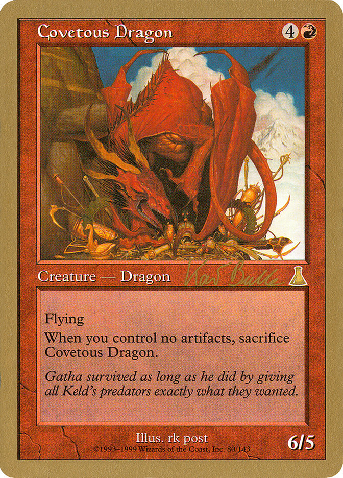 Covetous Dragon (Kai Budde) [World Championship Decks 1999] | Clutch Gaming