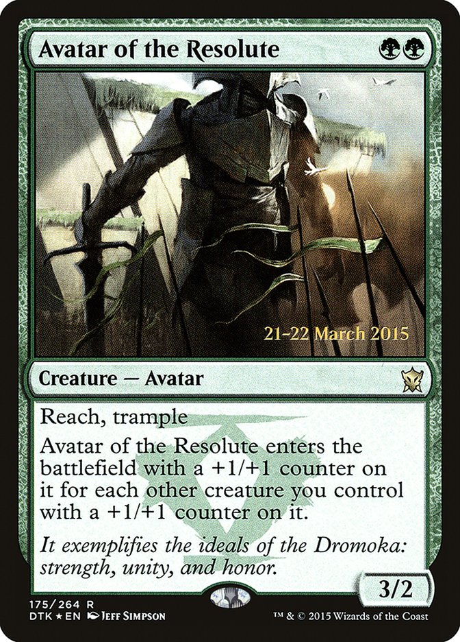 Avatar of the Resolute [Dragons of Tarkir Prerelease Promos] | Clutch Gaming