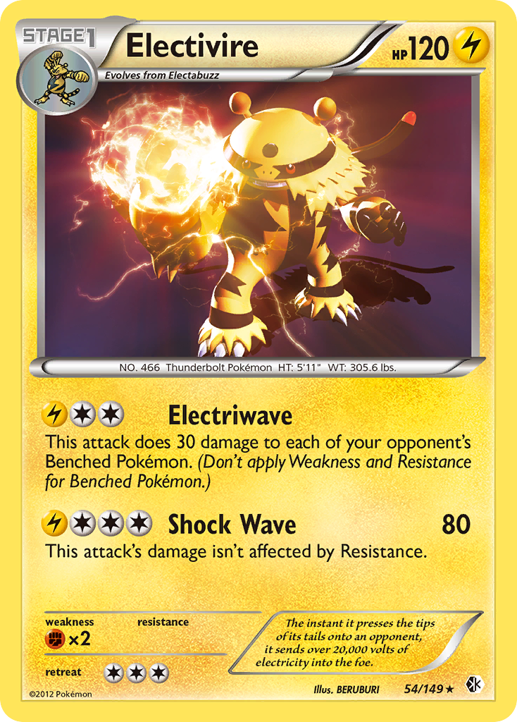 Electivire (54/149) [Black & White: Boundaries Crossed] | Clutch Gaming