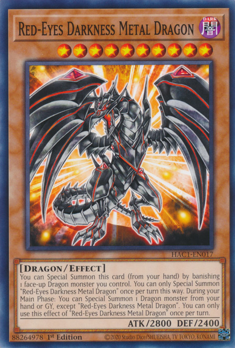 Red-Eyes Darkness Metal Dragon [HAC1-EN017] Common | Clutch Gaming