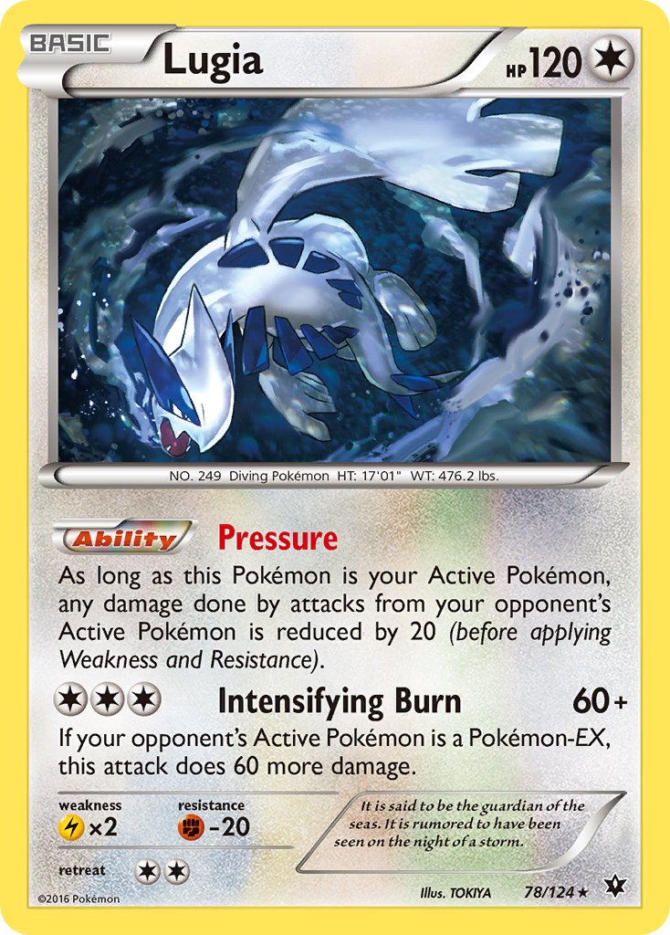 Lugia (78/124) (Theme Deck Exclusive) [XY: Fates Collide] | Clutch Gaming