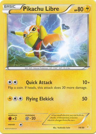 Pikachu Libre (14/30) [XY: Trainer Kit 3 - Pikachu Libre] | Clutch Gaming