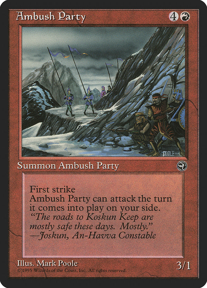 Ambush Party (Joskun Flavor Text) [Homelands] | Clutch Gaming