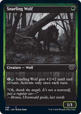 Snarling Wolf (486) [Innistrad: Double Feature] | Clutch Gaming