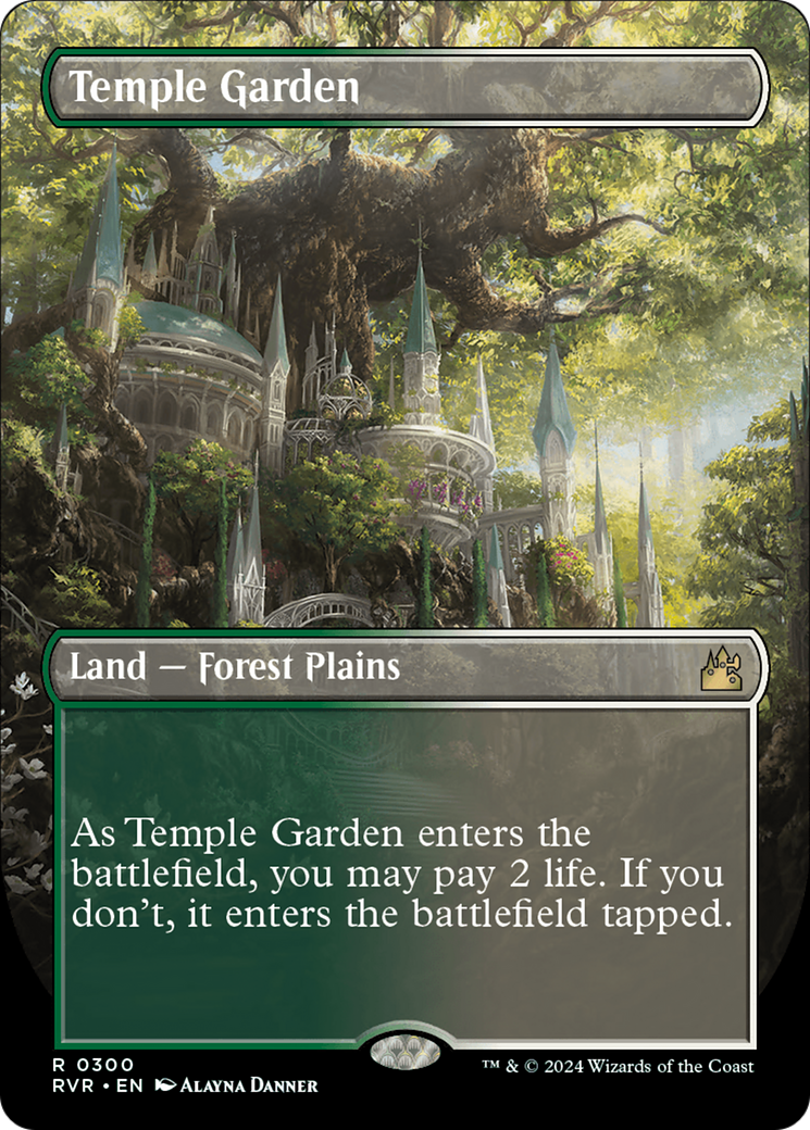 Temple Garden (Borderless) [Ravnica Remastered] | Clutch Gaming