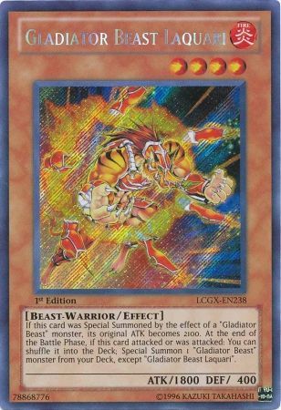 Gladiator Beast Laquari [LCGX-EN238] Secret Rare | Clutch Gaming