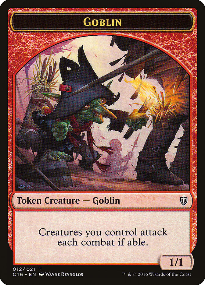 Goblin // Zombie Double-Sided Token [Commander 2016 Tokens] | Clutch Gaming